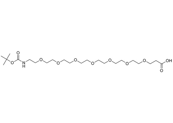C22H43NO11 Poly Ethylene Glycol T-Boc-N-Amido-PEG7-Acid For Drug Release