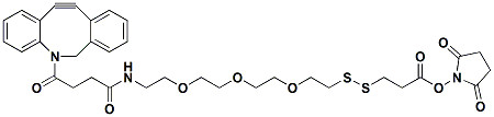 95% Min Purity PEG Linker  DBCO-PEG3-SS-NHS ester