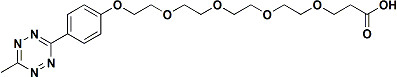 95% Min Purity 3-(2-(2-(2-(2-(4-(6-methyl-1,2,4,5-tetrazin-3-yl)phenoxy)ethoxy)ethoxy)ethoxy)ethoxy)propanoic acid