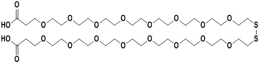 95% Min Purity PEG Linker acid-PEG8-S-S-PEG8-acid  873013-93-5