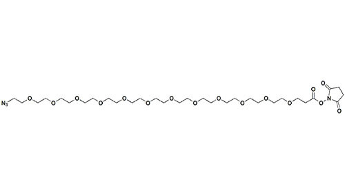 Peg Carboxylic Acid / Multi Arm Peg Azido - PEG12 - NHS Ester For Nanotechnology