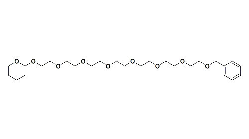 Benzyl - PEG7 - THP PEG Linker PEG Synthesis M.F C26H44O9 With M.W 500.62