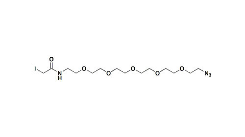 95% Min Purity Azido PEG Iodoacetamido - PEG6 - Azide For Protein Modifications