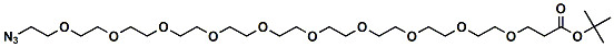 Functionalized Azido PEG Carboxylic Acid Azido - PEG10 - T - Butyl Ester​​
