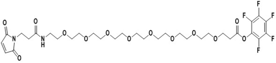 95% Min Purity PEG Linker  Maleimide-nh-peg8-ch2ch2coopfp e ster 2055023-14-6