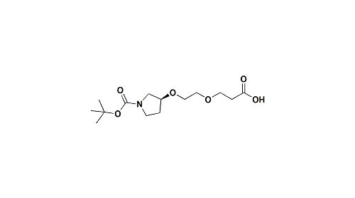 (S)-3-(2-(1-(tert-butoxycarbonyl)pyrrolidin-3-yloxy)ethoxy)propanoic acid Is For Targeted Drug Delivery