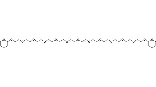 95% Polyethylene Glycol Derivatives THP - PEG12 - THP For Modify Protein Peptide